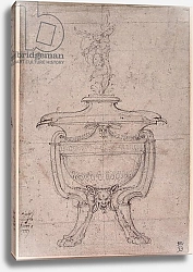 Постер Микеланджело (Michelangelo Buonarroti) Study of a decorative urn