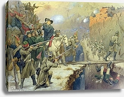 Постер Кившенко Алексей Suvorov crossing the Devil's Bridge in 1799, 1880