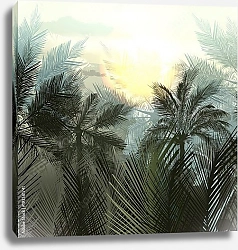 Постер Пальмы и тропические растения 