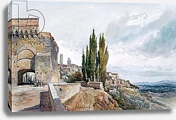 Постер Фулейлав Джон The Ruins of the Roman Theatre at San Gimignano, 19th century
