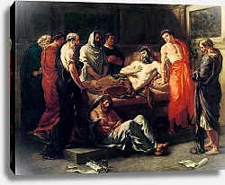 Постер Делакруа Эжен (Eugene Delacroix) Study for The Death of Marcus Aurelius, before 1844 (oil on canvas