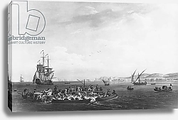 Постер Верне Клод 'La Madrague' or tuna fishing, view of the Bay of Bandol, 1755