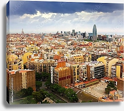Постер Испания. Вид на Барселону с собора Святого семейства