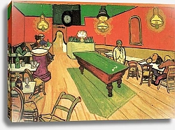 Постер Ван Гог Винсент (Vincent Van Gogh) Ночное кафе на площади Ламартин в Арле