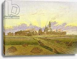 Постер Фридрих Каспар (Caspar David Friedrich) Dawn at Neubrandenburg