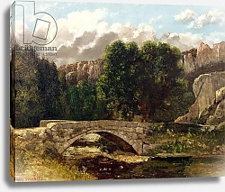 Постер Курбе Гюстав (Gustave Courbet) The Pont de Fleurie, Switzerland, 1873