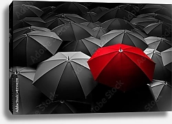 Постер Красный зонт 2