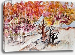 Постер Пушпарадж Нила (совр) autumn tree tops