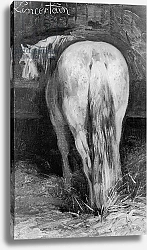 Постер Жерико Теодор Uncertain, the Horse in the Stable