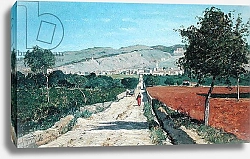 Постер Джуигоу Поль Landscape in Provence. View from Saint-Saturnin-d'Apt, 1867