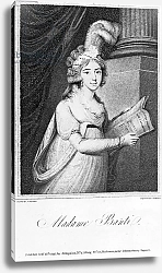 Постер Школа: Английская 18в. Madame Banti, engraved by J. Singleton, 1797