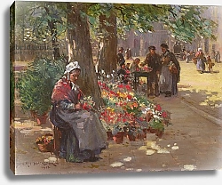 Постер Блэклок Уильям The Flower Seller, 1912