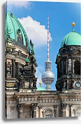 Постер Германия, Берлин. Собор и телебашня