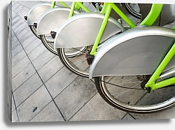 Постер Припаркованные велосипеды