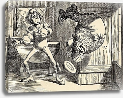 Постер Тениель Джон Father William does a back somersault, from 'Alice's Adventures in Wonderland'