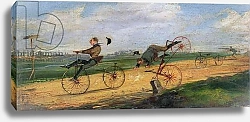 Постер Олкен Самуэль A Race between Lallement Velocipedes, 1869