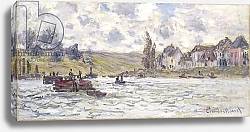 Постер Моне Клод (Claude Monet) The Village of Lavacourt, 1878