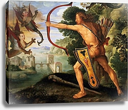 Постер Дюрер Альбрехт (последователи) Hercules and the Stymphalian birds, 1600