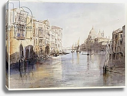 Постер Лир Эдвард The Grand Canal, with Santa Maria Della Salute, Venice, Italy, 1865