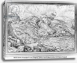 Постер Брейгель Питер Старший Alpine landscape, 1553