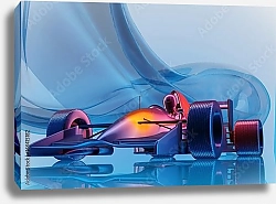 Постер Изгибы гоночного автомобиля