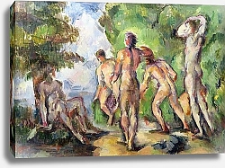 Постер Сезанн Поль (Paul Cezanne) Bathers, c.1892-94