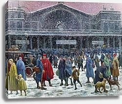 Постер Люс Максимильен Gare de l'Est Under Snow, 1917