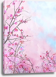 Постер Розовая японская вишня