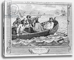 Постер Хогарт Уильям The Idle 'Prentice Turned Away and Sent to Sea, plate V of 'Industry and Idleness', 1747
