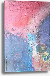 Постер Капли воды в мягких цветах