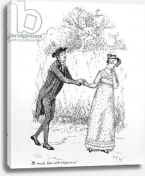 Постер Томсон Хью (грав) 'So much love and eloquence', illustration from 'Pride & Prejudice' by Jane Austen