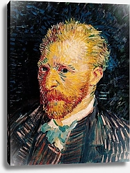 Постер Ван Гог Винсент (Vincent Van Gogh) Self Portrait, 1887