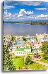 Постер Россия, Нижний Новгород. Вид с холма №3