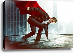 Постер Бизнесмен-супермен