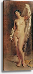 Постер Чассеро Теодор Standing Female Nude, study for the central figure of 'The Tepidarium', 1853