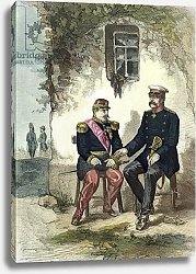 Постер Школа: Немецкая школа (19 в.) Meeting between Otto von Bismarck and Napoleon III at Donchery, 2nd September 1870