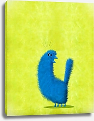 Постер Сикорский Андрей (совр) Поющий синий кот
