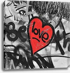 Постер Граффити. Сердце