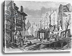 Постер Торигни Феликс (грав) Paris, demolitions for the building of Rue des Ecoles
