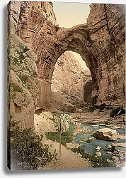 Постер Алжир. Река в ущелье