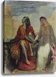 Постер Чассеро Теодор Othello and Desdemona in Venice, 1850