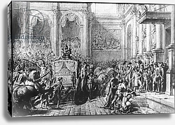 Постер Давид Жак Луи Back from the Consecration, Napoleon arriving at the Hotel de Ville, Paris, 1805