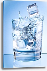 Постер Минеральная вода со льдом