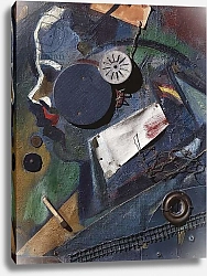 Постер Швиттерс Курт Merzbild 1A, 1919, by Kurt Schwitters, oil, assemblage and collage on canvas, 48x38 cm. Germany, 20th century.