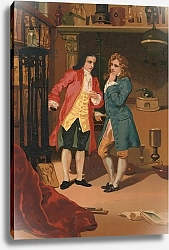 Постер Планелла Коромина Хосе Robert Boyle and Denis Papin inspect Papin's steam digester