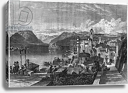 Постер Неизвестен Borromees Islands of Lake Maggiore in Italy: View of Isola Bella. Engraving in “” L'univers illustrious””, 1867. Private Collection