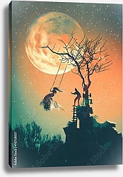Постер Качели под луной