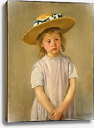 Постер Кассат Мэри (Cassatt Mary) Ребенок в соломенной шляпе