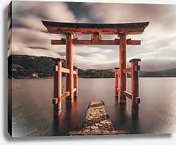 Постер Японская арка тории