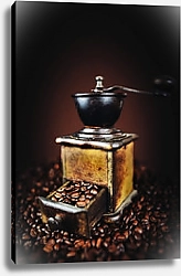 Постер Кофемолка с зёрнами